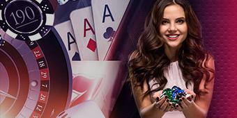 190% signup bonus – All allowed games